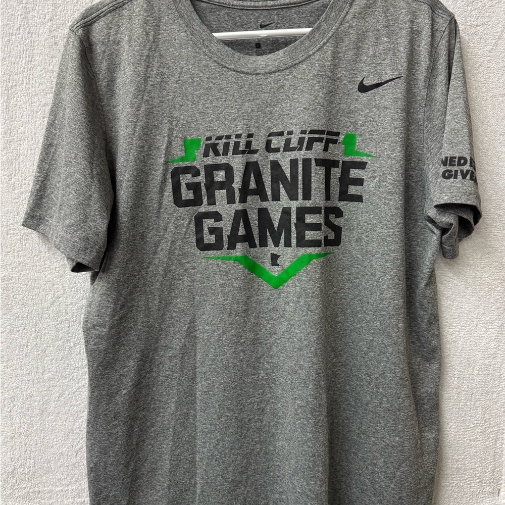 Nike Gray Granite Games Tee Sz L